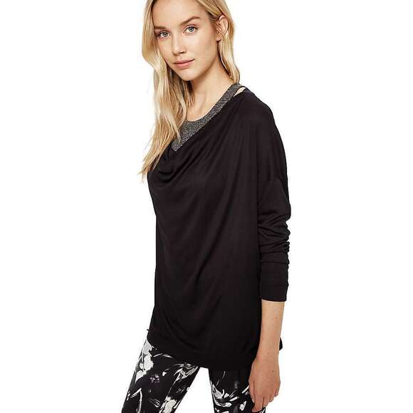 Lole Hayden Draped Front Top black size small - Picture 1 of 5